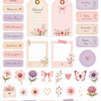 La Laila Free Download Scrapbooking Journaling Pastel