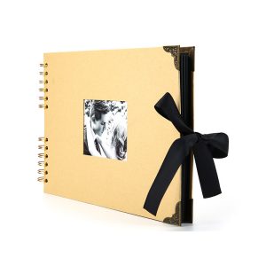 satin ribbon closure photo scrapbook album